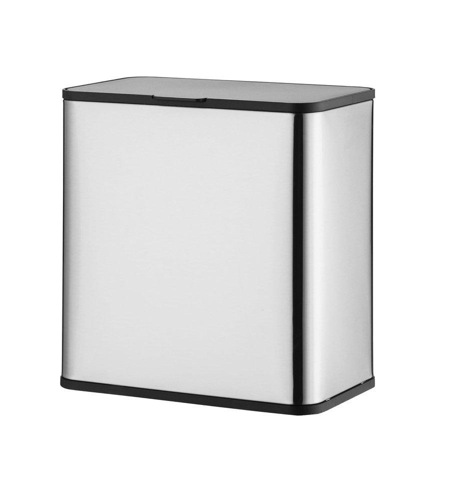 Jiallo 6L Slim Hanging Stainless steel kitchen waste trash can for cabinet door or wall-mounting in satin finish and fingerprint-proof. Always clean.
