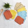 American Linen Pot Holders, Hot Pads, Table Pads for Kitchen and Dining Table, Non Slip Heat Resistant Hot Pot Holder (Sand, 4 Pack) view 4