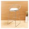Barstools Home Counter Barstools Metal Bar Stools Leisure Kitchen Breakfast Chair with Soft Leather Seat for Bistro Pub Seat Home(Height 65cm(25.6inch)) view 3