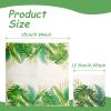 100 Pack Spring Leaves Napkins Disposable Summer Leaf Paper Napkin Scalloped Paper Party Dinner Napkin for Summer Home Tea Party Wedding Table Decor view 2