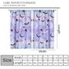 Animal Curtains, Cute Pattern of Bats on The Background of The Starry Sky Window Treatments, Retro Rod Pocket Thermal Insulation Drapes for Bedroom Living Room, 42" W X 45" L view 2