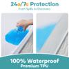 OhGeni Waterproof Mattress Protector, Full Size Fitted Sheet with Deep Pocket,6''-16'' Washable Hypoallergenic Mattresses Cover,Noiseless Soft Mattress Pad,Urine,Bedroom Essential,Pee & Dirt-Proof view 2