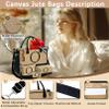 Adoryoung Monogrammed Tote Bags, 4Pcs Birthday Gifts for Women Initial Personalized Jute Tote Bags for Her Female Sister Mom (C) view 4