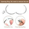 uxcell Curtain Rings with Clips, 14pcs - Carbon Steel Drapery Curtain Clip Rings, 2.5 Inch Curtain Clip Rings Hooks for Curtain Rod (Silver) view 4