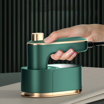 HomeLoft Basics Portable Handheld Hanging Ironing Machine with Rotating Handle Handheld Electric Iron Small Ironing Machine Dry and Wet Portable Garment Iron for Clothes Home Travel (Green)