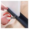 HomeLoft Basics Jinghong Under Door Draft Guard Stopper Flexible Door Bottom Sealing Strip Windproof Dust Stopper Guard Rain Insulator Weather Strip(Black) view 3