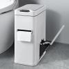 HomeLoft Basics 7l stainless steel smart sensor trash can with 3-in-1 function Silver view 2