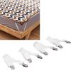 Yuezhongoo 4Pcs Bed Sheet Holder Straps, Zinc Alloy Bed Sheet Clips Adjusted Bed Sheet Straps Bed Sheet Grippers Suitable for Wrinkle Bed Sheet (White) view 3