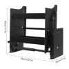 QUEWATSA 24 Inch Pull Down Shelf, Pull Out Spice Rack Organizer for Kitchen, Convenient Heavy-Duty 2-Tier Wall Pull Down Shelf, High Cabinet Pull Down Shelf for Kitchen Pantry Bathroom Home, Black view 2