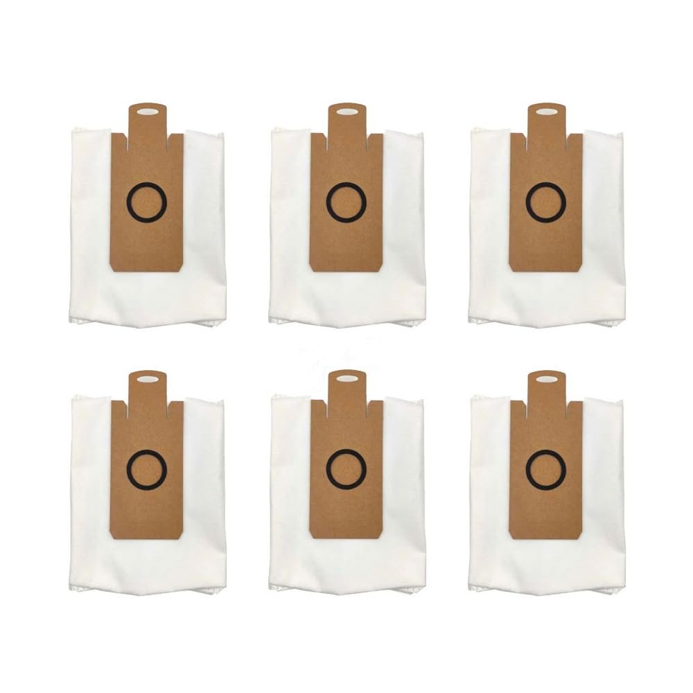 6 PCS Replacement Dust Bags for Lydsto W2 Robot Vacuum Cleaner,Non-woven Cleaning Dust Bag Robotic Vacuum Filter Bags for Home and Kitchen Cleaning