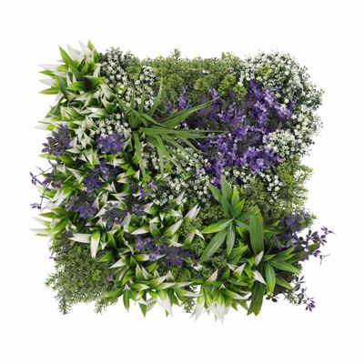 ECOOPTS 20"x20" Faux Ivy Privacy Fence Screen Artificial Boxwood Panels Topiary Hedge Plants for Indoor Outdoor Decoration, #14 Mixed Leaves, 11 Packs