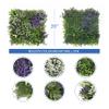 ECOOPTS 20"x20" Faux Ivy Privacy Fence Screen Artificial Boxwood Panels Topiary Hedge Plants for Indoor Outdoor Decoration, #14 Mixed Leaves, 11 Packs view 2