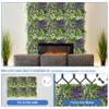 ECOOPTS 20"x20" Faux Ivy Privacy Fence Screen Artificial Boxwood Panels Topiary Hedge Plants for Indoor Outdoor Decoration, #14 Mixed Leaves, 11 Packs view 4