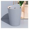 DINBOZ26X Garbage Can Nordic Style Shake Lid Trash Can Office Household Trash Can Living Room Bedroom Clamshell Kitchen Toilet Paper Basket with Lid Wastepaper Basket(C) view 1
