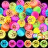48PCS Glow in Dark Bouncy Balls, 30mm Eyeball Halloween Party Favor Toys view 1