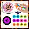 48PCS Glow in Dark Bouncy Balls, 30mm Eyeball Halloween Party Favor Toys view 2