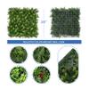 ECOOPTS 20"x20" Faux Ivy Privacy Fence Screen Artificial Boxwood Panels Topiary Hedge Plants for Indoor Outdoor Decoration, #16 Mixed Leaves, 13 Packs view 2