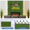 ECOOPTS 20"x20" Faux Ivy Privacy Fence Screen Artificial Boxwood Panels Topiary Hedge Plants for Indoor Outdoor Decoration, #16 Mixed Leaves, 13 Packs view 4