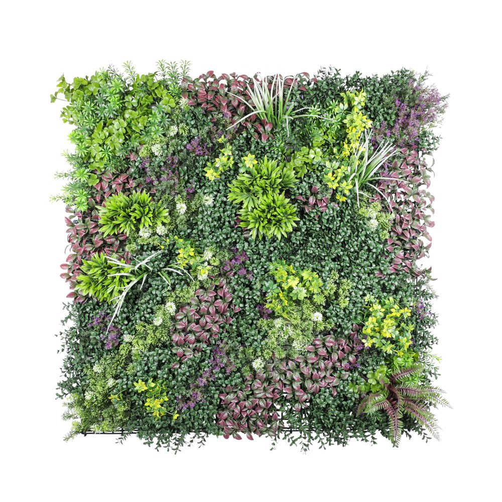 ECOOPTS 40"x40" Faux Ivy Privacy Fence Screen Artificial Boxwood Panels Topiary Hedge Plants for Indoor Outdoor Decoration, #11 Mixed Leave, 21 Packs