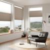Day Night Cellular Shades Cordless, Blackout/Light Filtering Double Honeycomb Shades for Window, Top Down Bottom Up 2 Shades in 1 Custom Accordion Blinds for Home, Office(Khaki, 44" W x 72" H) view 3