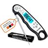 KULUNER TP-01 Waterproof Digital Instant Read Meat Thermometer with 4.6 Folding Probe Backlight Calibration Function for Cooking Food Candy, BBQ Grill, Liquids,Beef(White) view 1