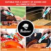 KULUNER TP-01 Waterproof Digital Instant Read Meat Thermometer with 4.6 Folding Probe Backlight Calibration Function for Cooking Food Candy, BBQ Grill, Liquids,Beef(White) view 3