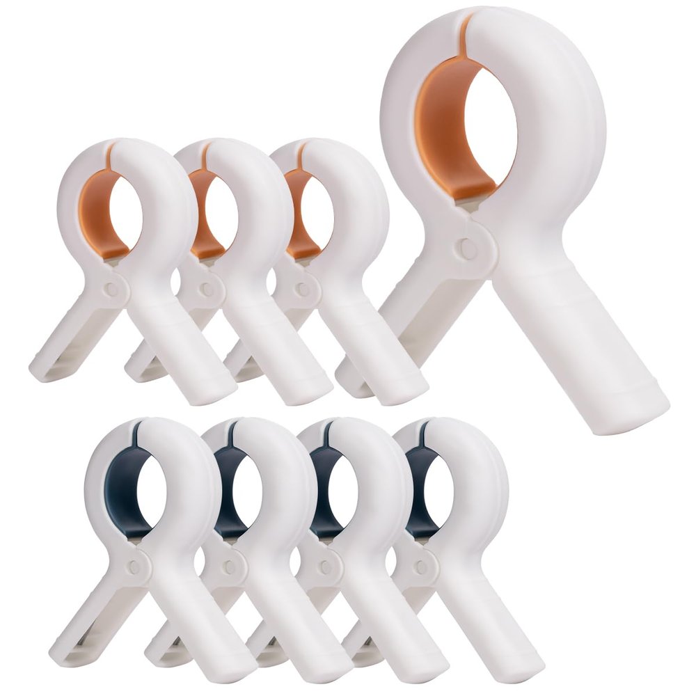 Papimats 8 Pack Large Beach Towel Clips,Towel Clips for Beach Chairs Cruise for Laundry Towel Clothes Blankets Hanging, Pool Chair Clips for Outdoor and Indoor Use