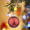 Amooca 2.64'' Christmas Glass Balls Decoration Festival Party Home Decors Holiday Xmas Tree Hanging Ornaments Set 10pc Wine Red view 2