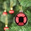 Amooca 2.64'' Christmas Glass Balls Decoration Festival Party Home Decors Holiday Xmas Tree Hanging Ornaments Set 10pc Wine Red view 3
