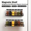 HOANYNGX No-Punch Spice RackWall Mounted OrganiserSpices RackCountertop Storage Shelffor Countertops, Cabinets Or Wall Mounts, Metal, Black(2 Large 2 Small) view 3