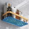 DOUYUANSHI Shower Caddy, Bathroom Shelf Floating Shelves Shower Basket Wall Punch-Free Suction Cup Sticker Black Gold Aluminum Toilet Holder Kichen Organizer view 3