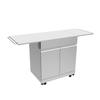 Transolid OUCS3224 Outdoor Kitchen 32-in x 24-in x 37-in Single Utility Cabinet With Folding Shelves, Stainless Steel view 1