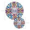 Fun Express Colorful Fiesta Hanging Fan Decorations 8"  12" - 6 Pc view 2