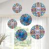 Fun Express Colorful Fiesta Hanging Fan Decorations 8"  12" - 6 Pc view 3