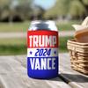 1 Piece - Modern Trump Vance 2024 Campaign Election Standard Neoprene Drink Can/Bottle Cooler Sleeve view 3