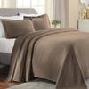 SUPERIOR Paisley Cotton Bedspread Quilt Set, Oversize,Twin, Taupe - Z view 1