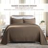 SUPERIOR Paisley Cotton Bedspread Quilt Set, Oversize,Twin, Taupe - Z view 4