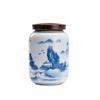 CHICKEN Tea Storage Tank Retro Tea Cans, Ru Kiln Landscape Ceramic Cans, Sealed Tea Warehouses, Moisture-Proof Storage Tea Cans Multifunctional Storage Jar view 1