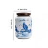 CHICKEN Tea Storage Tank Retro Tea Cans, Ru Kiln Landscape Ceramic Cans, Sealed Tea Warehouses, Moisture-Proof Storage Tea Cans Multifunctional Storage Jar view 2