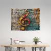 LIXLZH Music Notes Print Wall Tapestry Personalized Funny Backdrop Bedroom Wall Hanging Art Decor Tapestry view 3