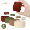 NICROLANDEE Christmas Decorations, 8 Rolls Green Red Brown Crepe Paper Party Streamers for Xmas Hanging Backdrops Decorations, Wedding, Bridal Baby Shower, Birthday, Christmas DIY Craft Supplies view 4