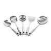 Sunicon 5 Pack Cooking Utensil Set, with Ergonomic Handle Multifunctional Kitchen Utensil Set Stainless Steel Spoons Shovel Spatula Cooking Tools Kitchen Supplies for Kitchen view 2