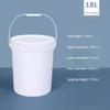 WAZHOU Thick 4L-35L Food Grade Plastic Bucket,Large Capacity Wine Barrel with Lid Handle,Food Grade Water Storage Tank, Fermentation Barrel, Wine Barrel(18L) view 2