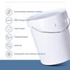 WAZHOU Thick 4L-35L Food Grade Plastic Bucket,Large Capacity Wine Barrel with Lid Handle,Food Grade Water Storage Tank, Fermentation Barrel, Wine Barrel(18L) view 3