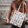 JNIAP Crystal Lover Gift Mystical Geologist Tote Bag Geology Teacher Gift (Gemstone Tote Bag) view 2