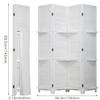 Room Divider 4 Panel Folding Screen Room Divider w/Removable Storage Shelves,Wood Privacy Screen for Home Office Bedroom,Room Partitions Divider for Room Separation,Partition and Divider Freestanding view 2