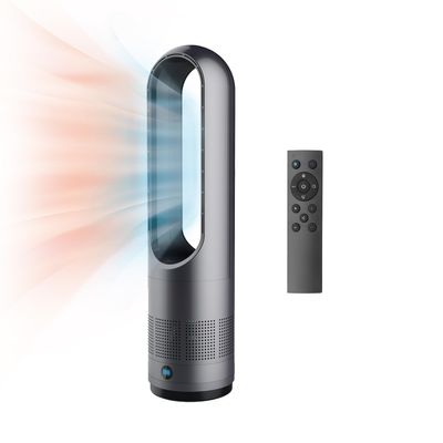 Bladeless Heater Fan,22Inch Heating & Cooling Combo Tower Fan 80 Oscillating, 9H Timer, 8 Speeds, Portable Quiet for Indoor, Bedroom, Home Office Room