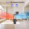 Bladeless Heater Fan,22Inch Heating & Cooling Combo Tower Fan 80 Oscillating, 9H Timer, 8 Speeds, Portable Quiet for Indoor, Bedroom, Home Office Room view 3