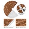 Deer Skin christmas tree skirt round decor ornament little for kitchen Holiday outdoor 4 ft view 2