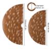 Deer Skin christmas tree skirt round decor ornament little for kitchen Holiday outdoor 4 ft view 3